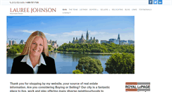 Desktop Screenshot of laureejohnson.ca